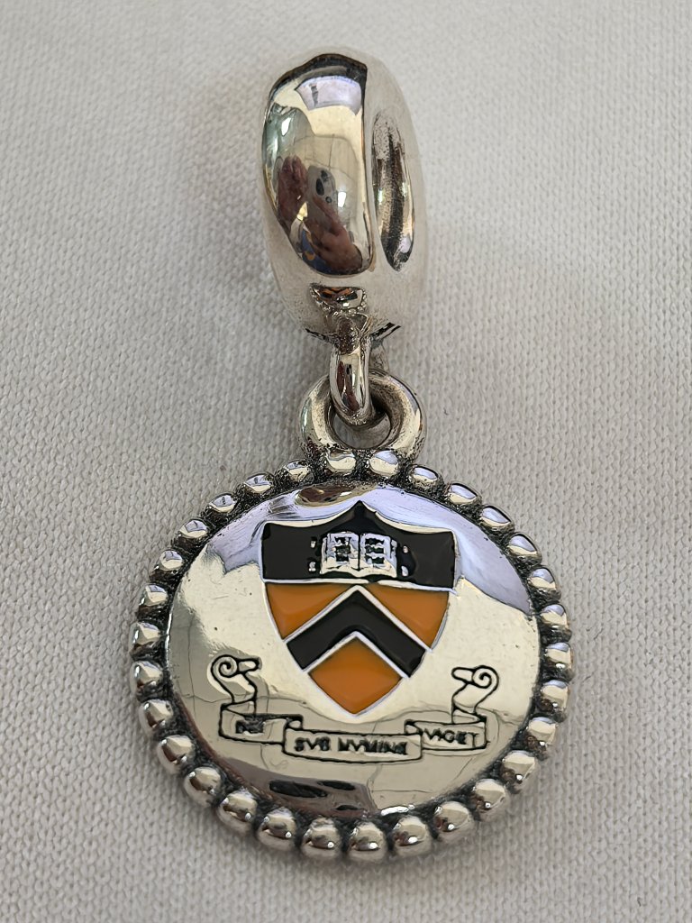 Pandora Princeton University Dangle Charm Pendant, S925 Silver Jewelry
